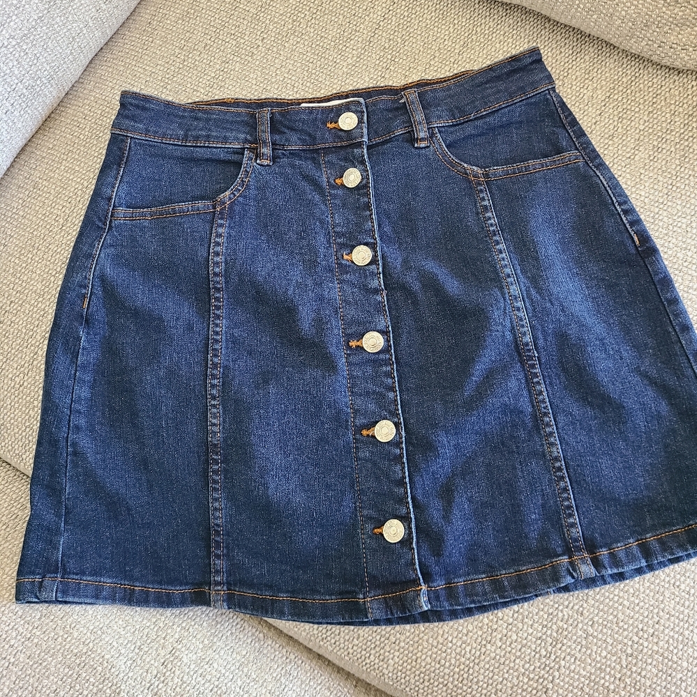 Mango Denim Mini Skirt